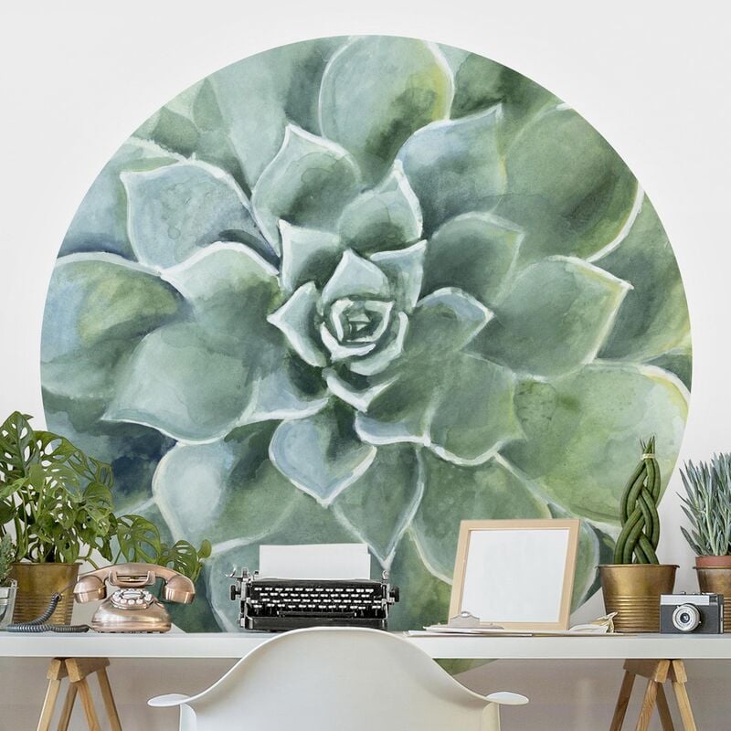 Papel pintado redondo autoadhesivo - Succulent Watercolor Dark Dimensión LxA: 50cm x 50cm
Papel pintado redondo autoadhesivo - Succulent Watercolor Dark Dimensión LxA: 50cm x 50cm