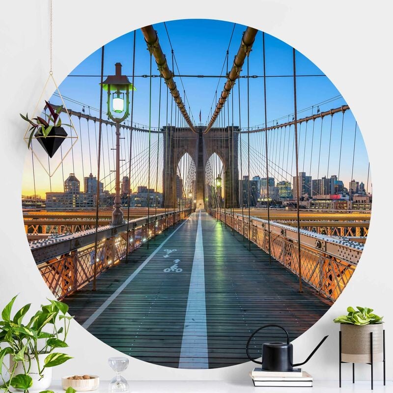 Papel pintado redondo autoadhesivo - Dawn On The Brooklyn Bridge Dimensión LxA: 50cm x 50cm
Papel pintado redondo autoadhesivo - Dawn On The Brooklyn Bridge Dimensión LxA: 50cm x 50cm
