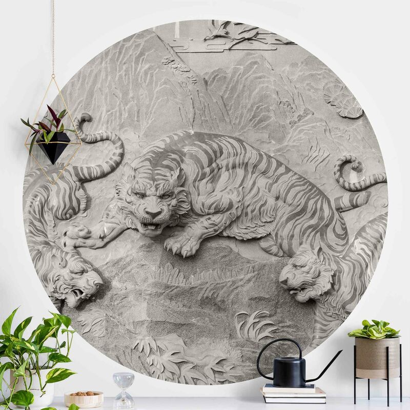 Papel pintado redondo autoadhesivo - Chinoiserie Tiger In Stone Look Dimensión LxA: 150cm x 150cm
Papel pintado redondo autoadhesivo - Chinoiserie Tiger In Stone Look Dimensión LxA: 150cm x 150cm