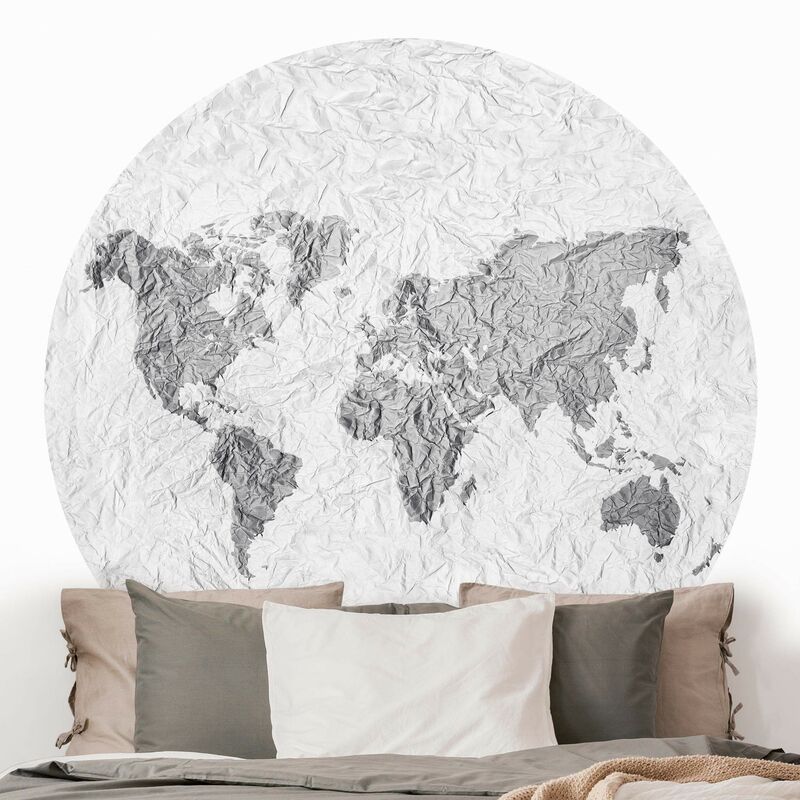 Papel pintado redondo autoadhesivo - Paper World Map White Gray Dimensión LxA: 175cm x 175cm
Papel pintado redondo autoadhesivo - Paper World Map White Gray Dimensión LxA: 175cm x 175cm