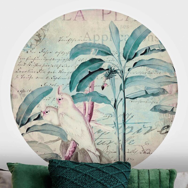 Papel pintado redondo autoadhesivo - Colonial Style Collage - Cockatoos And Palm Trees Dimensión LxA: 225cm x 225cm
Papel pintado redondo autoadhesivo - Colonial Style Collage - Cockatoos And Palm Trees Dimensión LxA: 225cm x 225cm