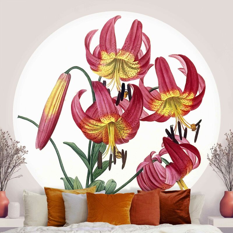 Papel pintado redondo autoadhesivo - Pierre Joseph Redoute - Lilium Superbum Dimensión LxA: 200cm x 200cm
Papel pintado redondo autoadhesivo - Pierre Joseph Redoute - Lilium Superbum Dimensión LxA: 200cm x 200cm