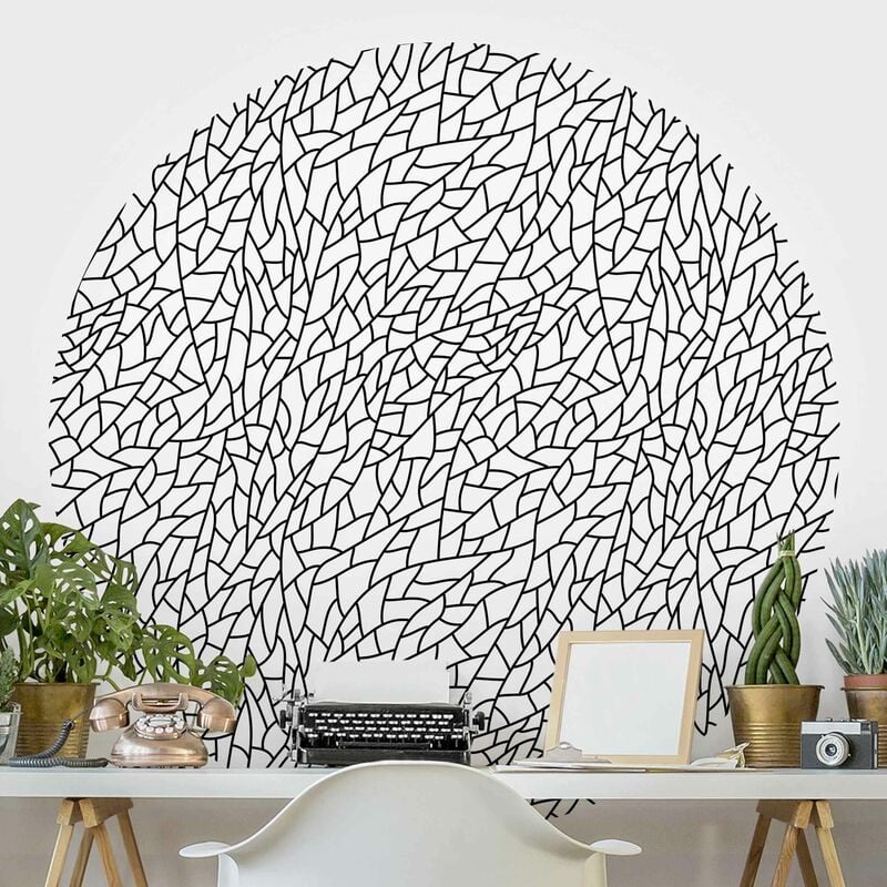 Papel pintado redondo autoadhesivo - Mosaic Lines Pattern Black Dimensión LxA: 75cm x 75cm
Papel pintado redondo autoadhesivo - Mosaic Lines Pattern Black Dimensión LxA: 75cm x 75cm