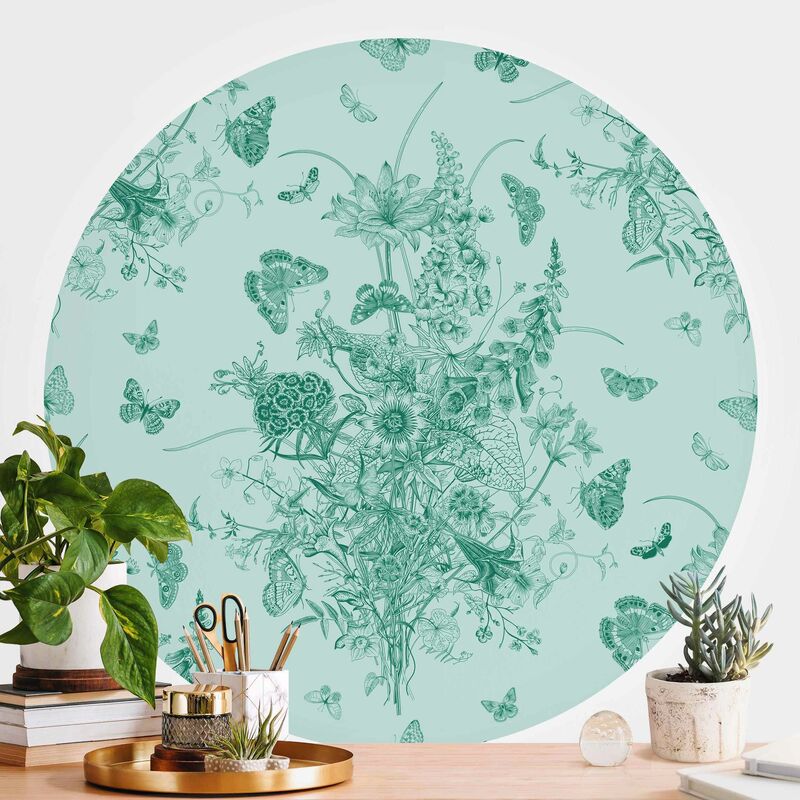 Papel pintado redondo autoadhesivo - Butterflies Around Flower Island In Green II Dimensión LxA: 122cm x 122cm
Papel pintado redondo autoadhesivo - Butterflies Around Flower Island In Green II Dimensión LxA: 122cm x 122cm