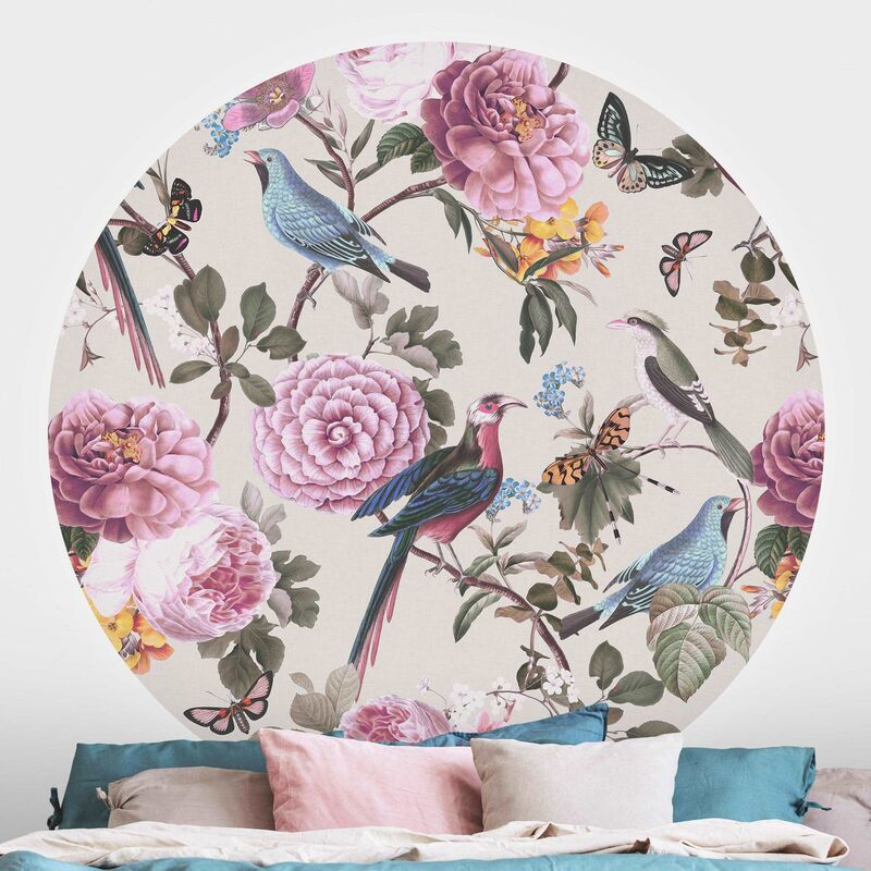 Papel pintado redondo autoadhesivo - Vintage Illustration Bird Of Paradise And Peonies Dimensión LxA: 200cm x 200cm
Papel pintado redondo autoadhesivo - Vintage Illustration Bird Of Paradise And Peonies Dimensión LxA: 200cm x 200cm