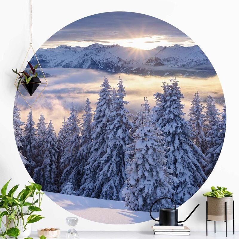 Papel pintado redondo autoadhesivo - View Of The Hohe Tauern From Kreuzkogel Austria Dimensión LxA: 150cm x 150cm
Papel pintado redondo autoadhesivo - View Of The Hohe Tauern From Kreuzkogel Austria Dimensión LxA: 150cm x 150cm