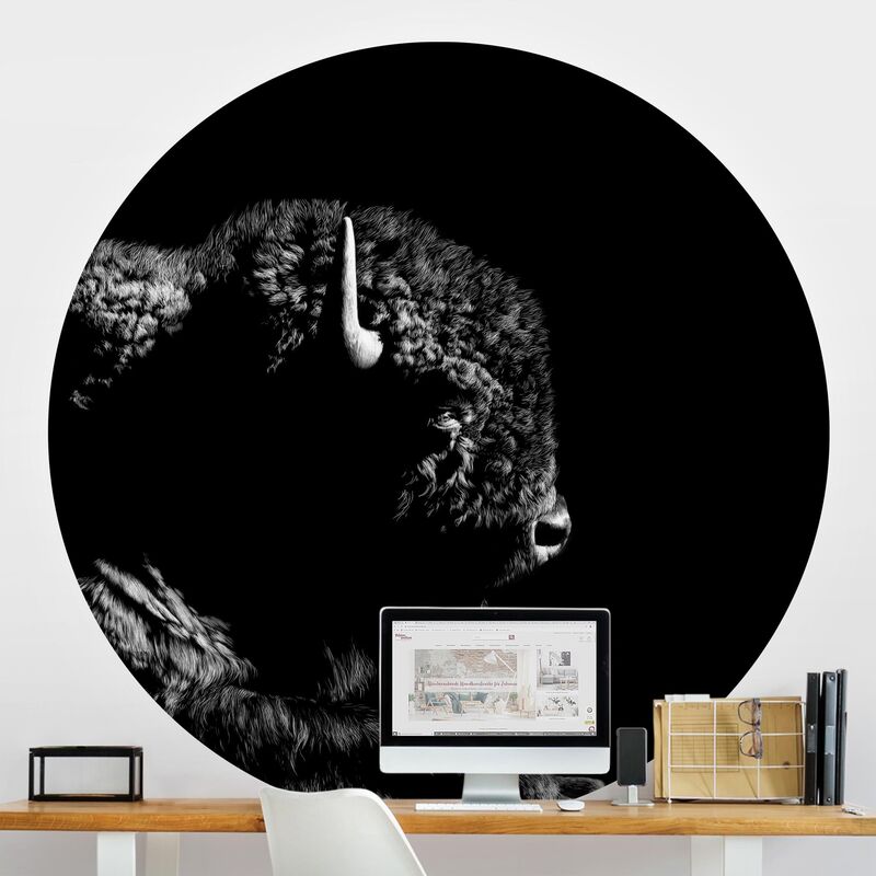 Papel pintado redondo autoadhesivo - Bison In The Dark Dimensión LxA: 244cm x 244cm
Papel pintado redondo autoadhesivo - Bison In The Dark Dimensión LxA: 244cm x 244cm