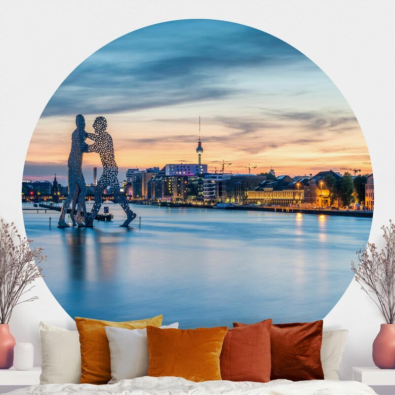 Papel pintado redondo autoadhesivo - Skyline Of Berlin With Molecule Man Dimensión LxA: 200cm x 200cm
Papel pintado redondo autoadhesivo - Skyline Of Berlin With Molecule Man Dimensión LxA: 200cm x 200cm