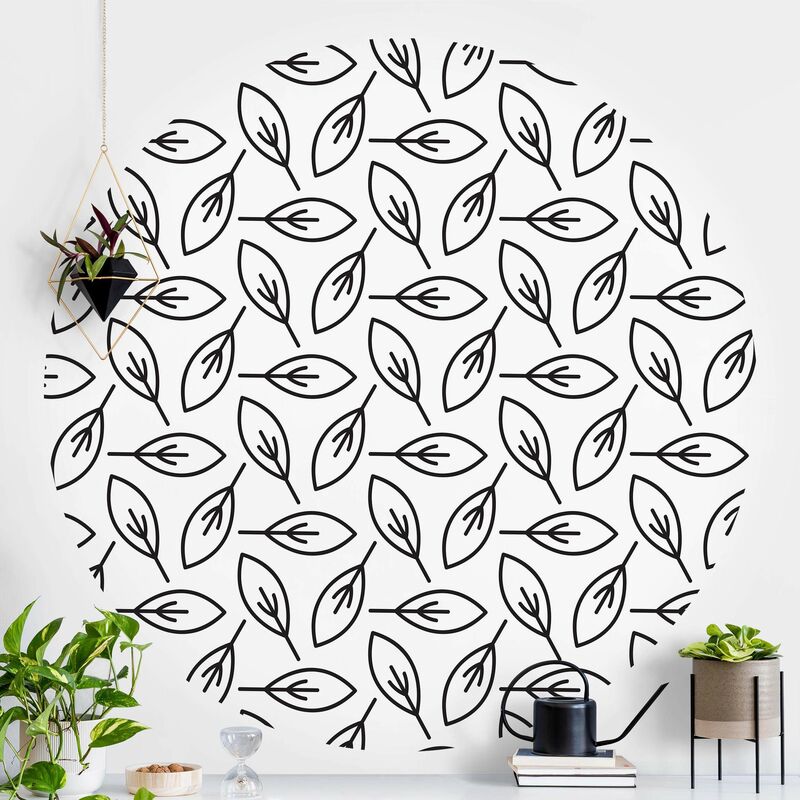 Papel pintado redondo autoadhesivo - Natural Pattern Leaf Lines In Black Dimensión LxA: 244cm x 244cm
Papel pintado redondo autoadhesivo - Natural Pattern Leaf Lines In Black Dimensión LxA: 244cm x 244cm