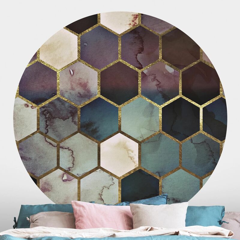Papel pintado redondo autoadhesivo - Hexagonal Dreams Watercolour Pattern Dimensión LxA: 122cm x 122cm
Papel pintado redondo autoadhesivo - Hexagonal Dreams Watercolour Pattern Dimensión LxA: 122cm x 122cm