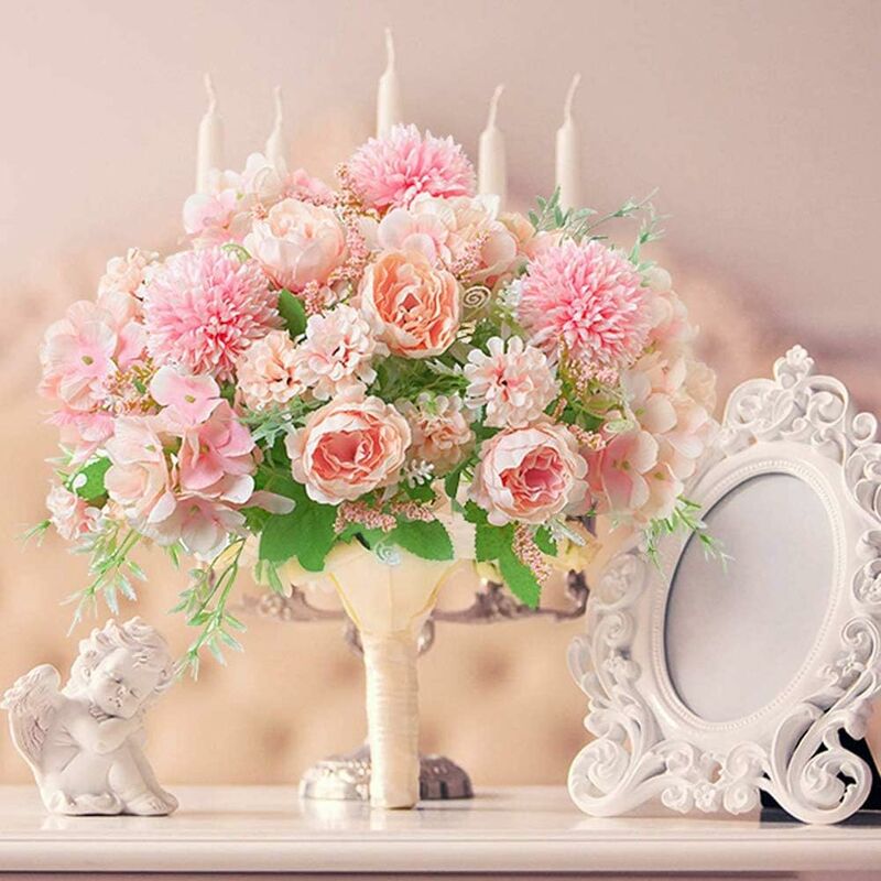 Paquete de 3 ramo de hortensias de seda con peonía falsa artificial, tumba para el hogar, primavera, hermosa flor artificial de hortensias para
Paquete de 3 ramo de hortensias de seda con peonía falsa artificial, tumba para el hogar, primavera, hermosa flor artificial de hortensias para