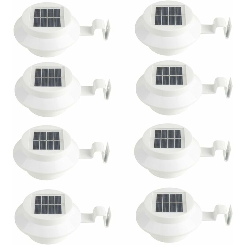Paquete de 8 luces de pared blancas con energía solar para canalones, entradas de vehículos, escaleras, focos para techos, terrazas, jardines, patios
Paquete de 8 luces de pared blancas con energía solar para canalones, entradas de vehículos, escaleras, focos para techos, terrazas, jardines, patios