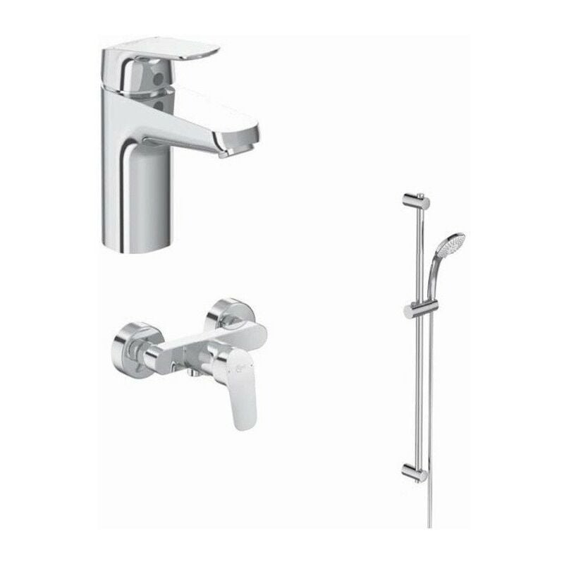 Paquete de grifería CERAFLEX combinación de mezclador de ducha / ducha cromado con grifo de lavabo IDEAL STANDARD
Paquete de grifería CERAFLEX combinación de mezclador de ducha / ducha cromado con grifo de lavabo IDEAL STANDARD