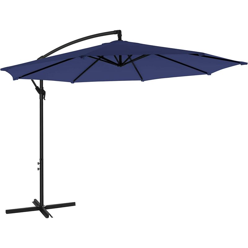 Songmics - Parasol excéntrico, Sombrilla de terraza Ø 3 m, con base, Manivela para abrir y cerrar, Protección UPF50+, para patio de jardín, Azul
Songmics - Parasol excéntrico, Sombrilla de terraza Ø 3 m, con base, Manivela para abrir y cerrar, Protección UPF50+, para patio de jardín, Azul