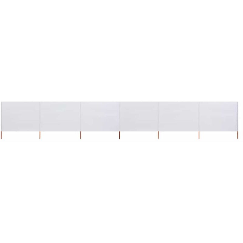 vidaXL Paravientos de playa de 6 paneles tela blanco arena 800x120cm - Blanco
vidaXL Paravientos de playa de 6 paneles tela blanco arena 800x120cm - Blanco
