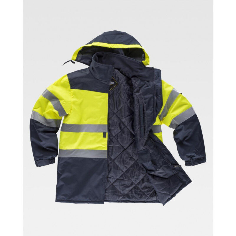 Workteam - Parka acolchada de alta visibilidad con cuello alto revestido en polar C3765 | XXL - Amarillo A.V.+Marino
Workteam - Parka acolchada de alta visibilidad con cuello alto revestido en polar C3765 | XXL - Amarillo A.V.+Marino