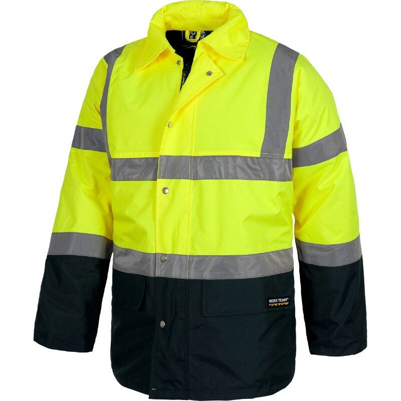 Workteam - Parka con cremallera de nylon oculta y cuello convertible de Alta Visibilidad C3710 | XXL - Amarillo A.V.+Marino
Workteam - Parka con cremallera de nylon oculta y cuello convertible de Alta Visibilidad C3710 | XXL - Amarillo A.V.+Marino