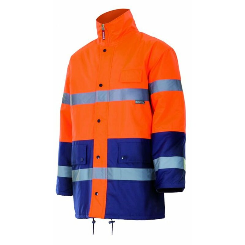Parka bicolor de alta visibilidad ajustable con stopper Serie 166 | 3XL - Naranja flúor / Azul marino - Velilla
Parka bicolor de alta visibilidad ajustable con stopper Serie 166 | 3XL - Naranja flúor / Azul marino - Velilla