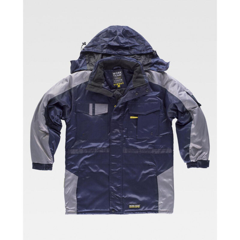 Parka acolchada combinada en tejido Beaver Nylon antimanchas WORKTEAM Future WF1912 | XXL - Marino+Gris
Parka acolchada combinada en tejido Beaver Nylon antimanchas WORKTEAM Future WF1912 | XXL - Marino+Gris