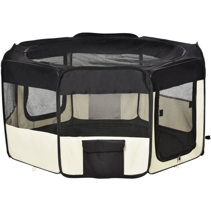 Pawhut - Parque Mascotas Plegable Juego de Entrenamiento Corral Perro Cachorro 2 Medidas - Negro y CREMA
Pawhut - Parque Mascotas Plegable Juego de Entrenamiento Corral Perro Cachorro 2 Medidas - Negro y CREMA