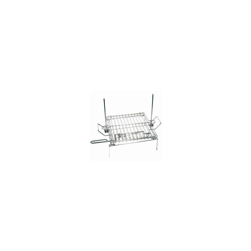 Parrilla doble volteadora cromo 36x36 cm 104 
Parrilla doble volteadora cromo 36x36 cm 104