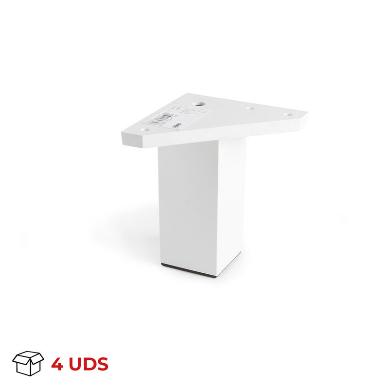 Caja con 4 patas de plástico cuadrada, con acabado en blanco, diseñada para muebles (100mm con sistema de fijación)
Caja con 4 patas de plástico cuadrada, con acabado en blanco, diseñada para muebles (100mm con sistema de fijación)