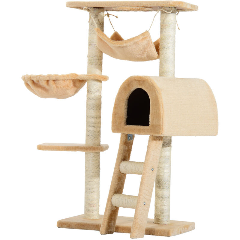 Árbol para Gatos Rascador Poste para Arañar Nido Plataforma Caseta Sisal Natural - Beige
Árbol para Gatos Rascador Poste para Arañar Nido Plataforma Caseta Sisal Natural - Beige