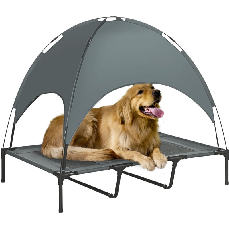 Cama Elevada para Mascotas Portátil con Toldo Extraíble Exterior 122x92x108 cm - Gris
Cama Elevada para Mascotas Portátil con Toldo Extraíble Exterior 122x92x108 cm - Gris