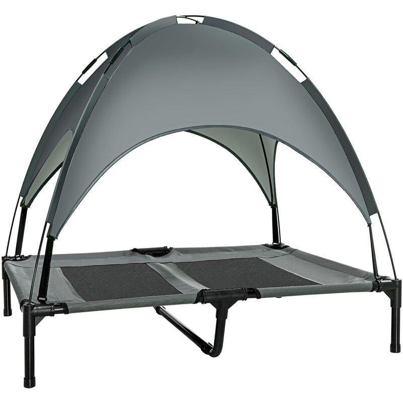 Cama Elevada para Mascotas Portátil con Toldo Extraíble Exterior 92x76x90 cm - Gris Claro
Cama Elevada para Mascotas Portátil con Toldo Extraíble Exterior 92x76x90 cm - Gris Claro