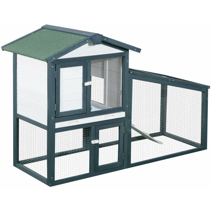 Pawhut - Conejera de Madera Exterior 2 Niveles con Bandeja Extraíble 140x65x100 cm Verde - Verde
Pawhut - Conejera de Madera Exterior 2 Niveles con Bandeja Extraíble 140x65x100 cm Verde - Verde