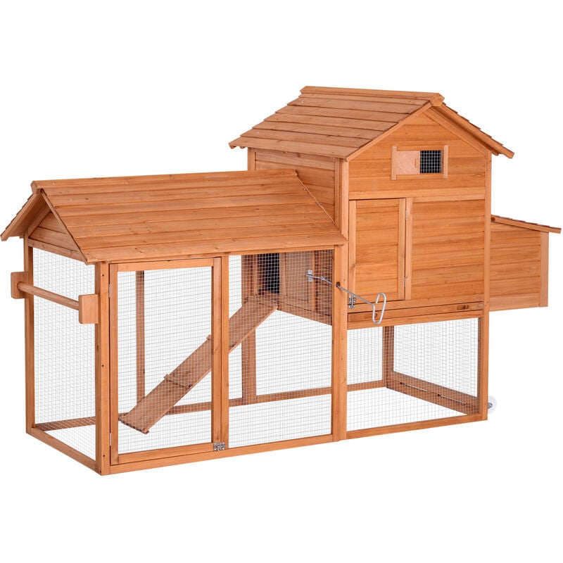 Gallinero Exterior Madera Corredor Techo Abatible y 2 Ruedas Rampa 213x91x122cm - Madera
Gallinero Exterior Madera Corredor Techo Abatible y 2 Ruedas Rampa 213x91x122cm - Madera