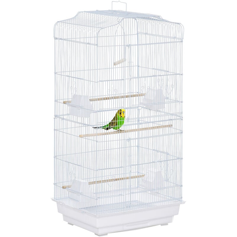 Jaula para Pájaros de Metal con Puertas 4 Comederos 3 Perchas Columpio Bandeja Extraíble y Asa de Transporte para Loro Canario Periquito 47,5x36x91
Jaula para Pájaros de Metal con Puertas 4 Comederos 3 Perchas Columpio Bandeja Extraíble y Asa de Transporte para Loro Canario Periquito 47,5x36x91