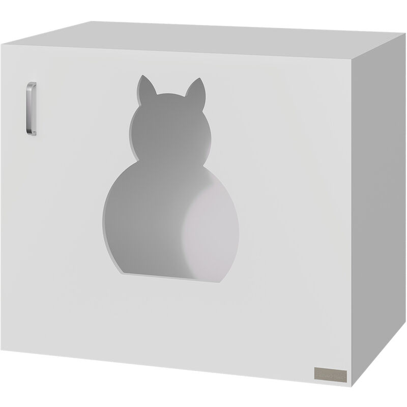 Casa para Gatos de Madera Mueble Arenero para Gatos con Puerta con Bisagras y Orificio de Entrada en Forma de Gato Cueva de Gato 60x41x51 cm - Blanco
Casa para Gatos de Madera Mueble Arenero para Gatos con Puerta con Bisagras y Orificio de Entrada en Forma de Gato Cueva de Gato 60x41x51 cm - Blanco