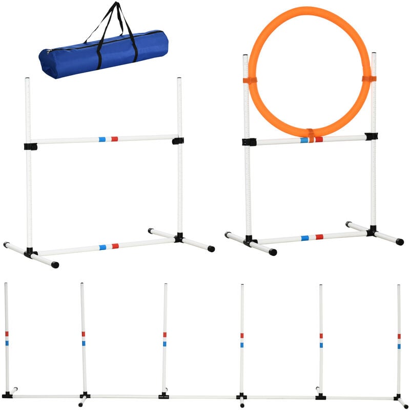 Set de Entrenamiento de Agilidad para Perros con Bolsa Transporte 74,5x66x91 cm - Blanco, Naranja - Pawhut
Set de Entrenamiento de Agilidad para Perros con Bolsa Transporte 74,5x66x91 cm - Blanco, Naranja - Pawhut