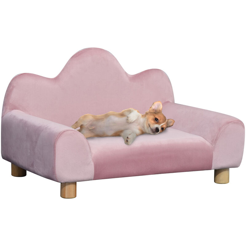 Pawhut - Sofá para Mascotas Pequeñas Respaldo con Forma de Olas 63x43x40 cm Rosa - Rosa
Pawhut - Sofá para Mascotas Pequeñas Respaldo con Forma de Olas 63x43x40 cm Rosa - Rosa