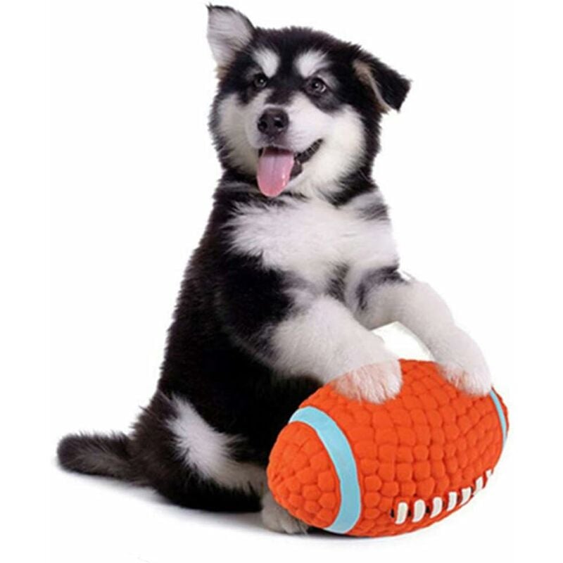 Pelota de rugby de juguete para perros pelota de látex para masticar perros, juguete para masticar chirridos, pelota de sonido, juego interactivo
Pelota de rugby de juguete para perros pelota de látex para masticar perros, juguete para masticar chirridos, pelota de sonido, juego interactivo
