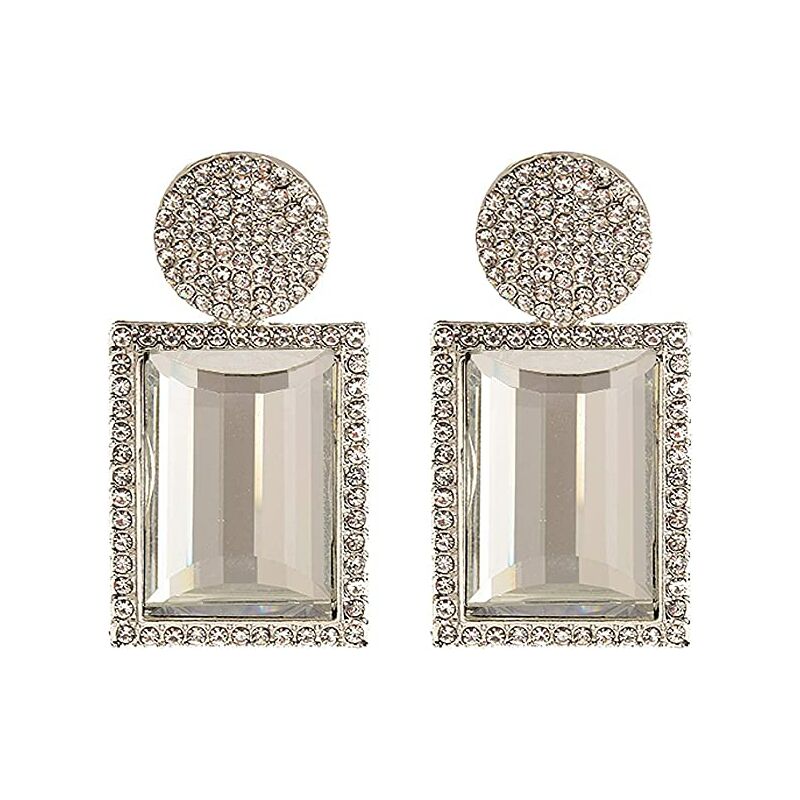 Pendientes de acrílico geométricos llamativos Pendientes colgantes de cristal de piedra Joyería colgante para mujer Cuadrado plateado
Pendientes de acrílico geométricos llamativos Pendientes colgantes de cristal de piedra Joyería colgante para mujer Cuadrado plateado