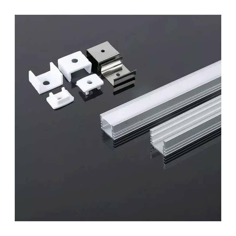 V-tac - Perfil aluminio tira LED en superficie 2 metros 2000X17.4X7mm - Difusor plano Milky cover
V-tac - Perfil aluminio tira LED en superficie 2 metros 2000X17.4X7mm - Difusor plano Milky cover