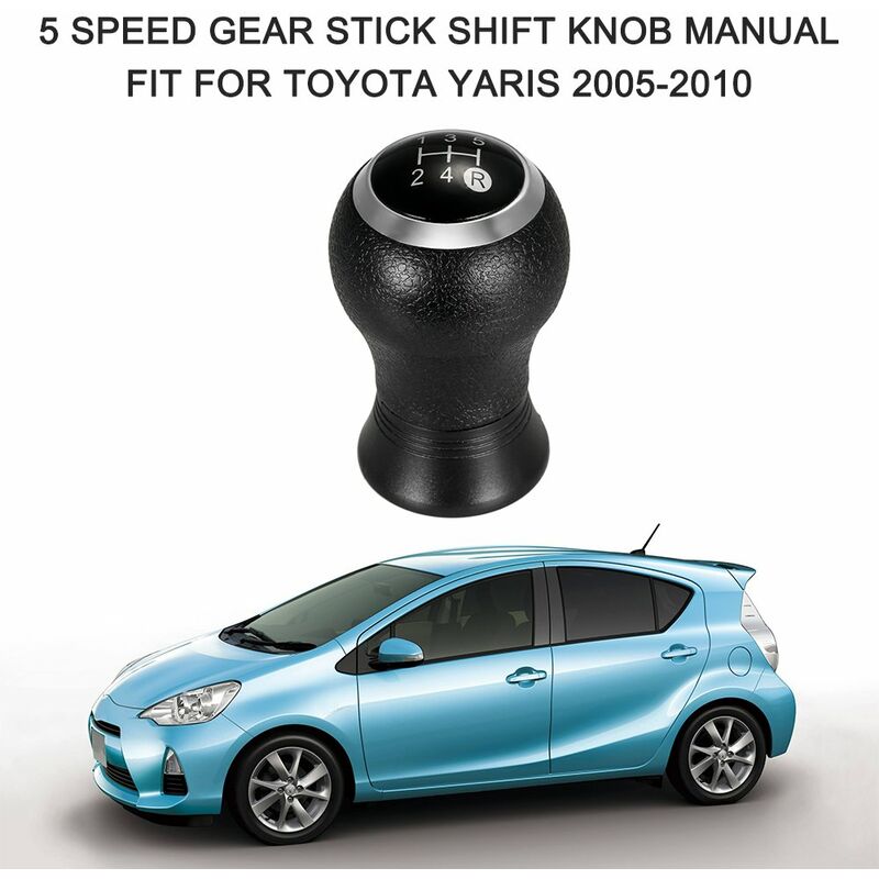 Happyshop - Perilla de cambio de palanca de cambios de 5 velocidades, ajuste manual para Toyota Yaris 2005-2010
Happyshop - Perilla de cambio de palanca de cambios de 5 velocidades, ajuste manual para Toyota Yaris 2005-2010