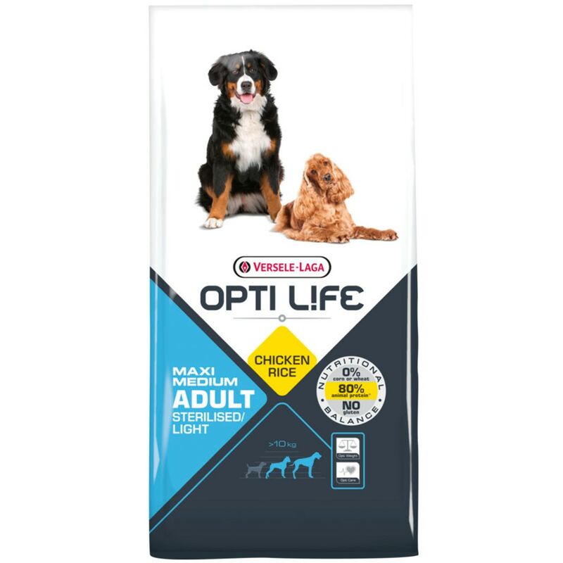 Pienso para perros Opti Life Adult Light Medium y Maxi con pollo y arroz | Pienso para perros medianos y grandes Versele Laga | Comida para perros
Pienso para perros Opti Life Adult Light Medium y Maxi con pollo y arroz | Pienso para perros medianos y grandes Versele Laga | Comida para perros