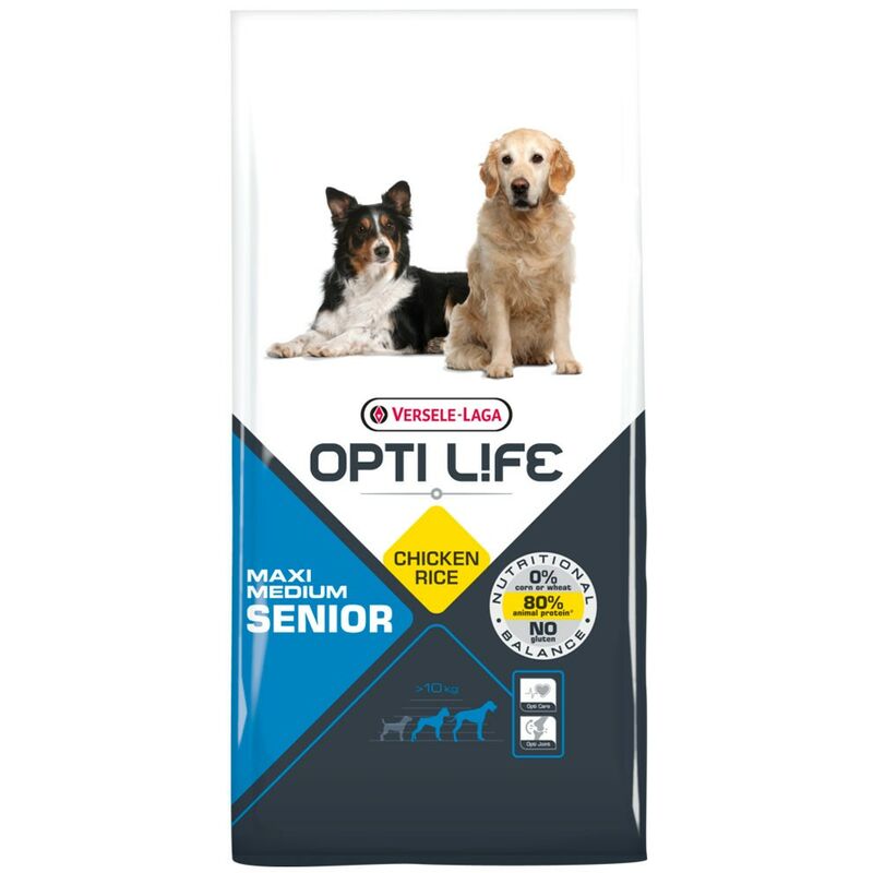 Pienso para perros Opti Life Senior Medium y Maxi con pollo y arroz | Pienso para perros de raza media y grande Versele Laga | Comida para perros
Pienso para perros Opti Life Senior Medium y Maxi con pollo y arroz | Pienso para perros de raza media y grande Versele Laga | Comida para perros