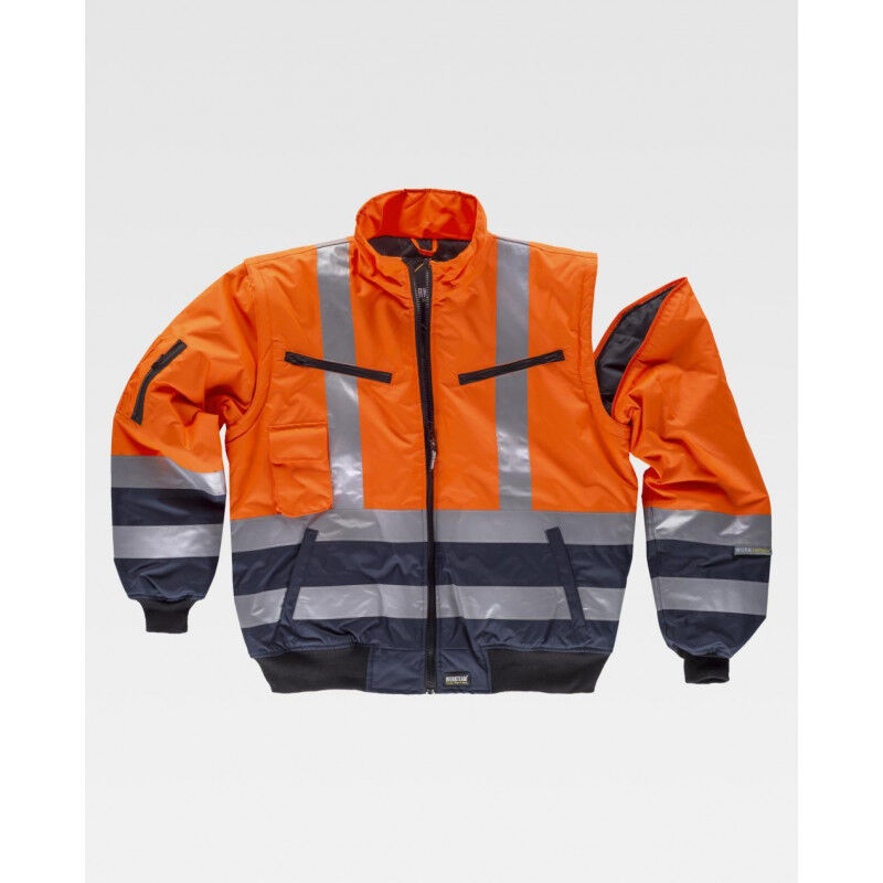 Piloto acolchada e impermeable con mangas desmontables WORKTEAM C3730 | 3XL - Naranja A.V.+Marino
Piloto acolchada e impermeable con mangas desmontables WORKTEAM C3730 | 3XL - Naranja A.V.+Marino