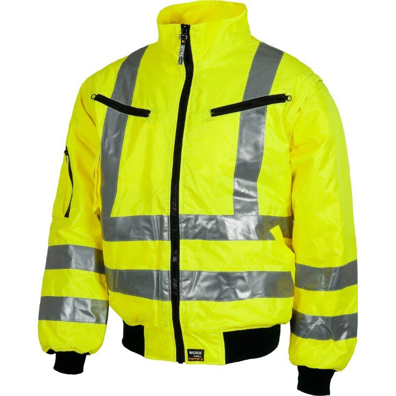 Piloto de cuello alto con cintas reflectantes y mangas desmontables WORKTEAM C3720 | XXL - Amarillo A.V.
Piloto de cuello alto con cintas reflectantes y mangas desmontables WORKTEAM C3720 | XXL - Amarillo A.V.