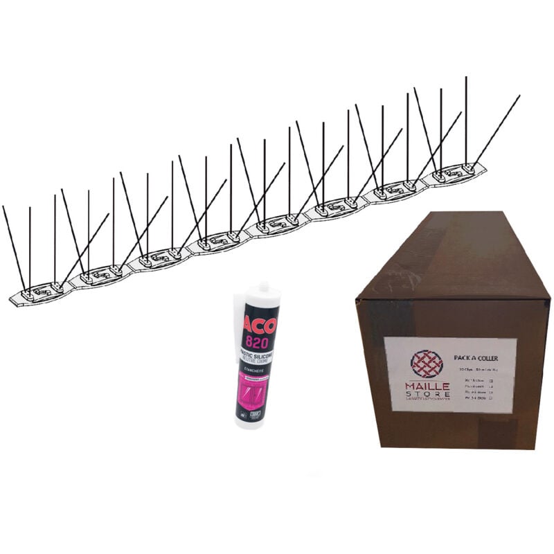 Pinchos antipalomas 10 ml para pegar - Protección de 10 a 15 cm (2 tubos de pegamento)
Pinchos antipalomas 10 ml para pegar - Protección de 10 a 15 cm (2 tubos de pegamento)