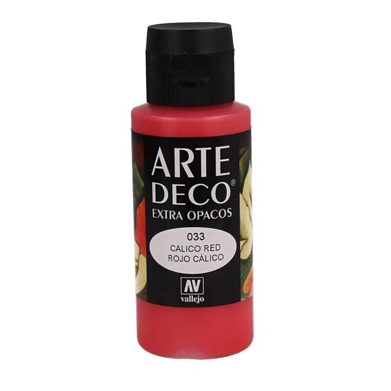 Acrylicos Vallejo - PINTURA ACRILICA ARTE DECO VALLEJO 60 ML | COLOR: Rojo Cálico 33 - Rojo Cálico 33
Acrylicos Vallejo - PINTURA ACRILICA ARTE DECO VALLEJO 60 ML | COLOR: Rojo Cálico 33 - Rojo Cálico 33