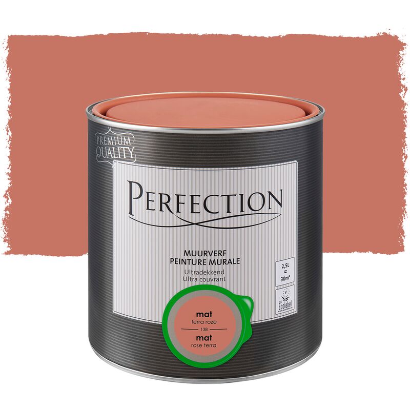 Pintura de la pared de la Ultra Roofing - Rose Terra - Mat - 2.5L - Rose terra - Perfection
Pintura de la pared de la Ultra Roofing - Rose Terra - Mat - 2.5L - Rose terra - Perfection