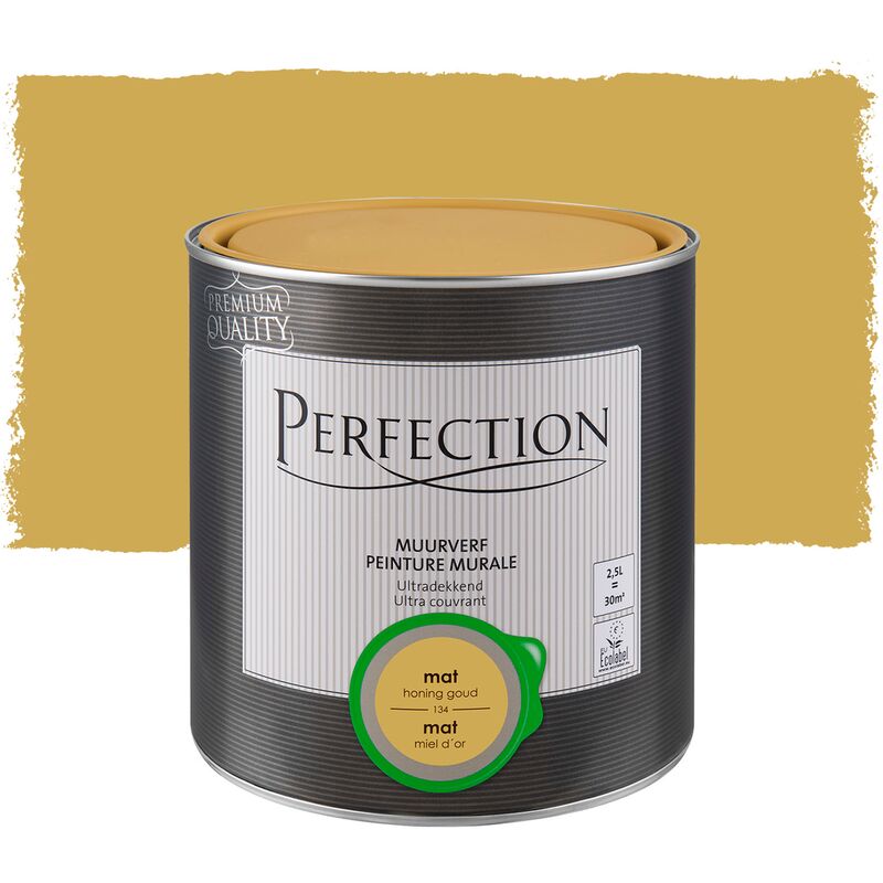 Pintura de la pared de la Ultra Techos - Miel - Mat - 2.5L - Miel d´or - Perfection
Pintura de la pared de la Ultra Techos - Miel - Mat - 2.5L - Miel d´or - Perfection