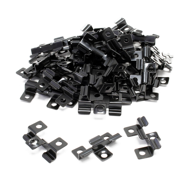 Pinzas de acero inoxidable XPOtool para tablas de terraza, altura de sujeción de 7 mm, 50 unidades, color negro
Pinzas de acero inoxidable XPOtool para tablas de terraza, altura de sujeción de 7 mm, 50 unidades, color negro