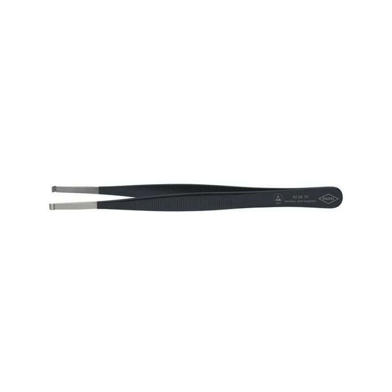 Knipex - Pinzas de precisión ESD, Puntas : recto, con asas encastrados, Superficie de agarre micro-rugoso por mataado, Superficie antirreflejo,
Knipex - Pinzas de precisión ESD, Puntas : recto, con asas encastrados, Superficie de agarre micro-rugoso por mataado, Superficie antirreflejo,