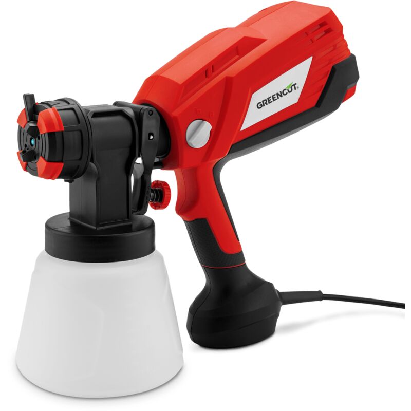 Greencut - Pistola de pintura de 600W eléctrica enchufable, sistema de pulverización HVLP, con velocidad de 1200ml/min, 4 boquillas y capacidad hasta
Greencut - Pistola de pintura de 600W eléctrica enchufable, sistema de pulverización HVLP, con velocidad de 1200ml/min, 4 boquillas y capacidad hasta